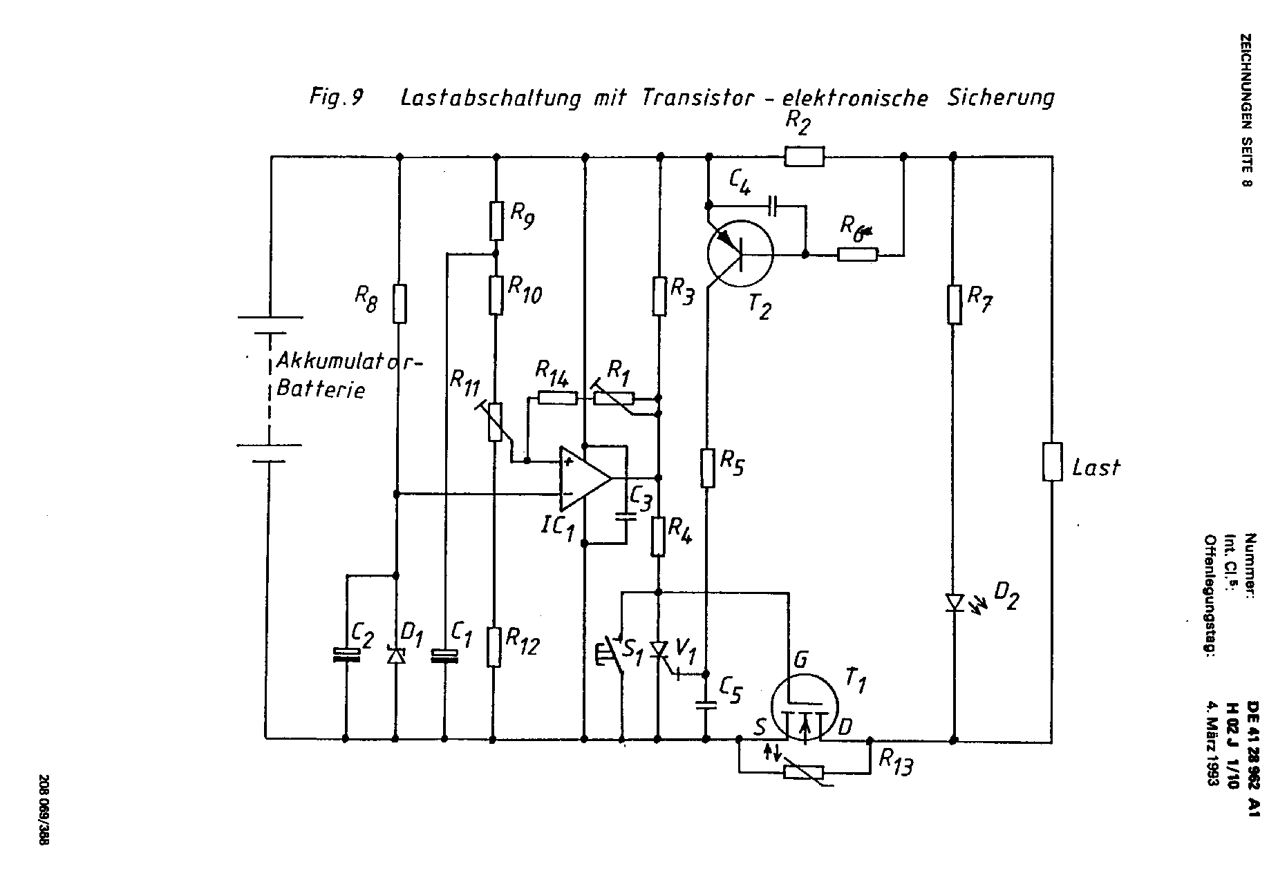 Tiefentladeschutz mit Power-MOSFET